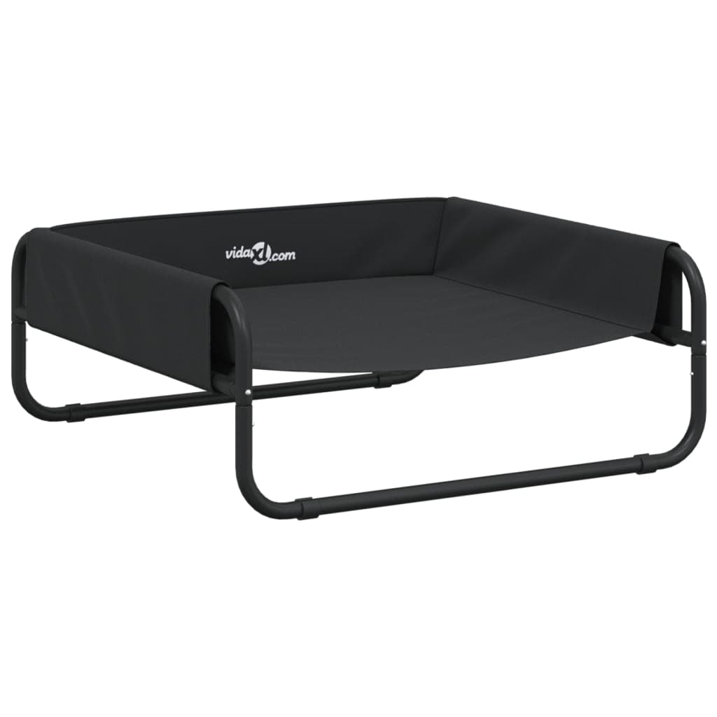 vidaXL Cama para cães elevada tecido oxford e aço antracite