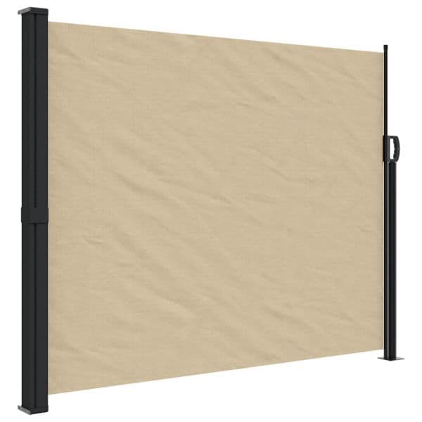 vidaXL Toldo Lateral Retrátil 160x500 cm Bege - 1173106899