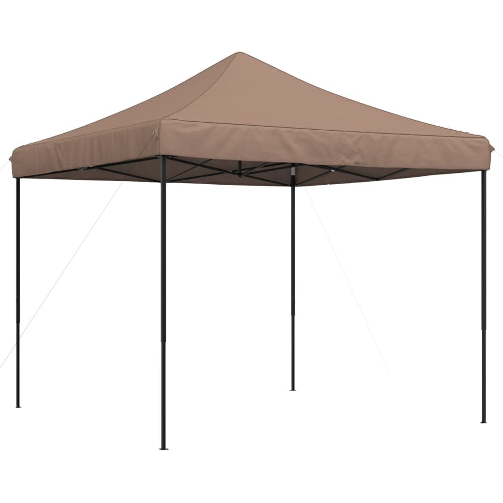 vidaXL Tenda para Festas Pop-up Dobrável 292x292x315 cm Castanho - 28556735