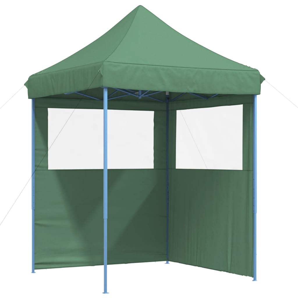 vidaXL Tenda para Festas Pop-up Dobrável com 2 Paredes Laterais Verde - 700440233