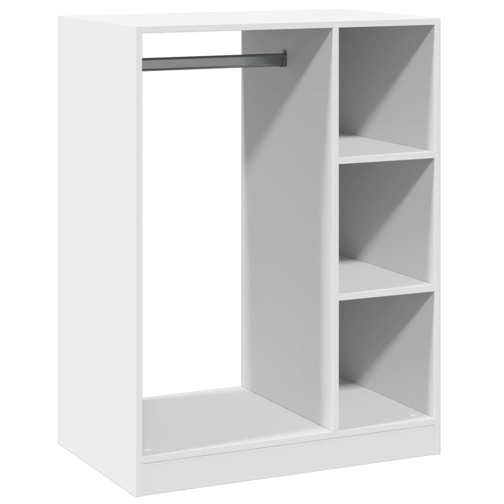 vidaXL Roupeiro 77x48x102 cm derivados de madeira branco