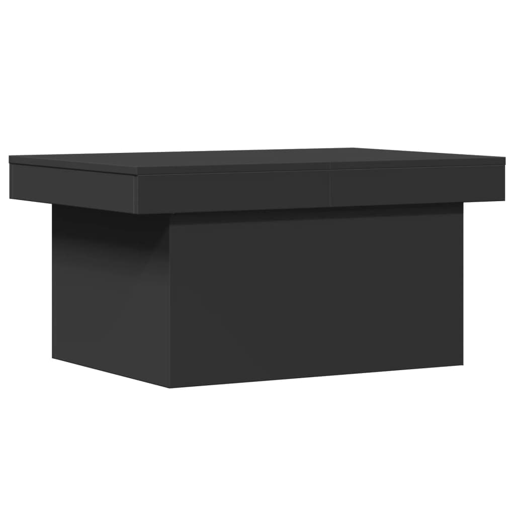 vidaXL Mesa de Centro 80x55x40 cm Derivados de Madeira Preto - 453820096