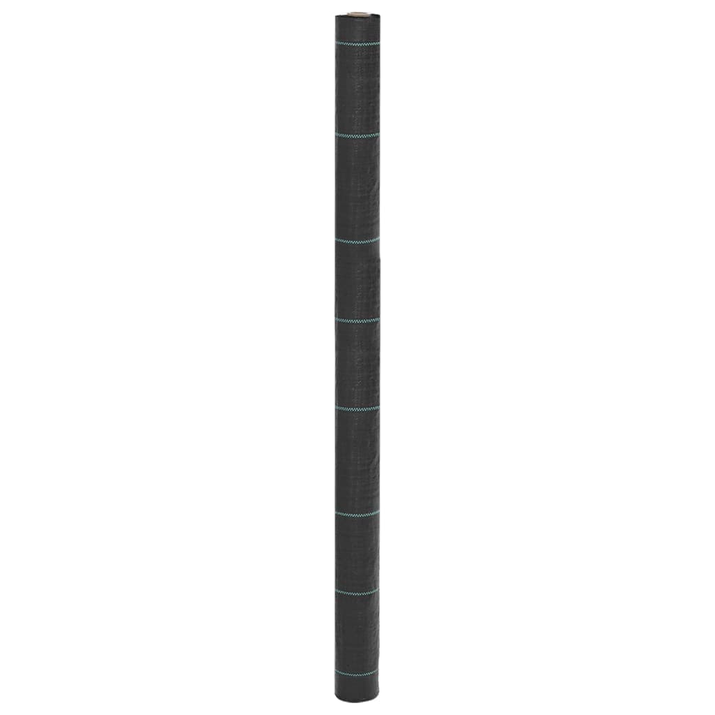 vidaXL Tela para ervas daninhas 1,5x200 m PP preto