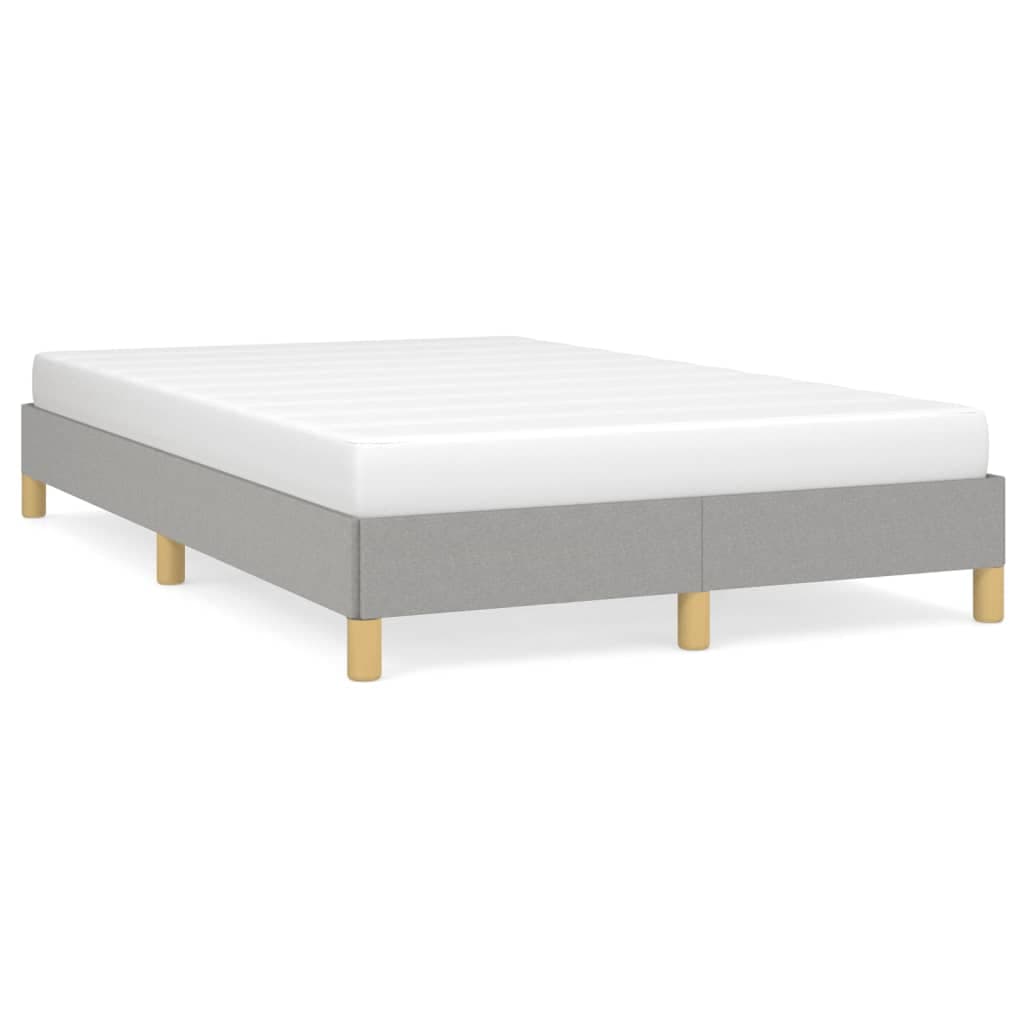 vidaXL Estrutura de Cama sem Colchão Cinza Claro Tecido - 528458084