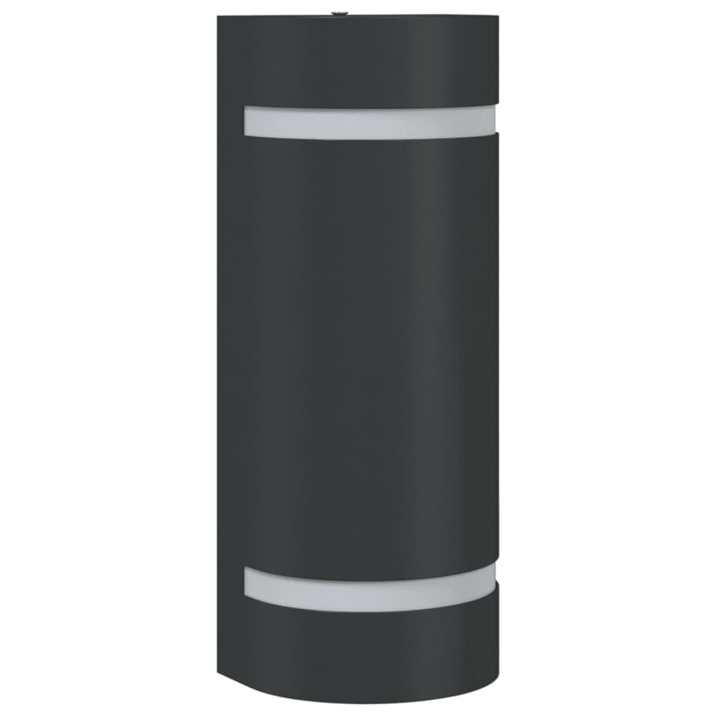 vidaXL Candeeiro de parede para exterior alumínio fundido preto