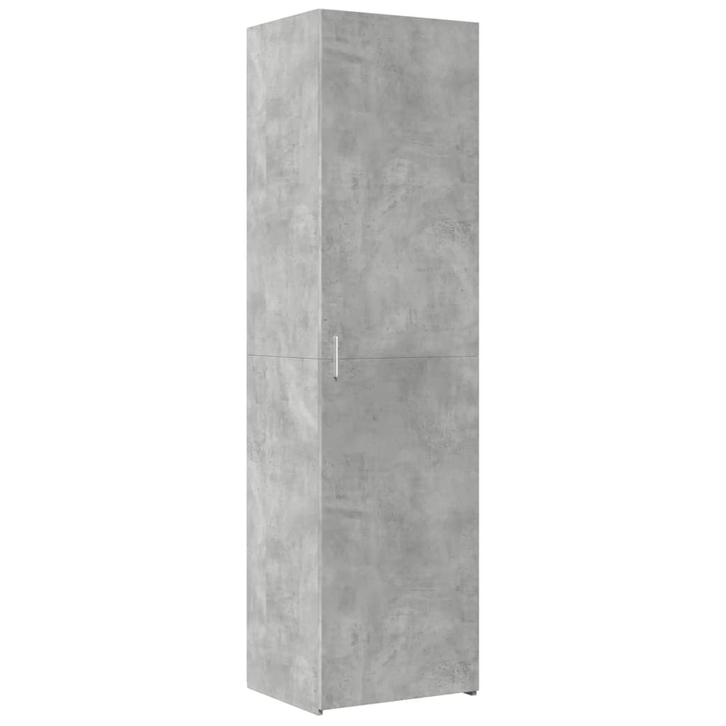 vidaXL Armário alto 50x42,5x185 cm derivados de madeira cinza cimento