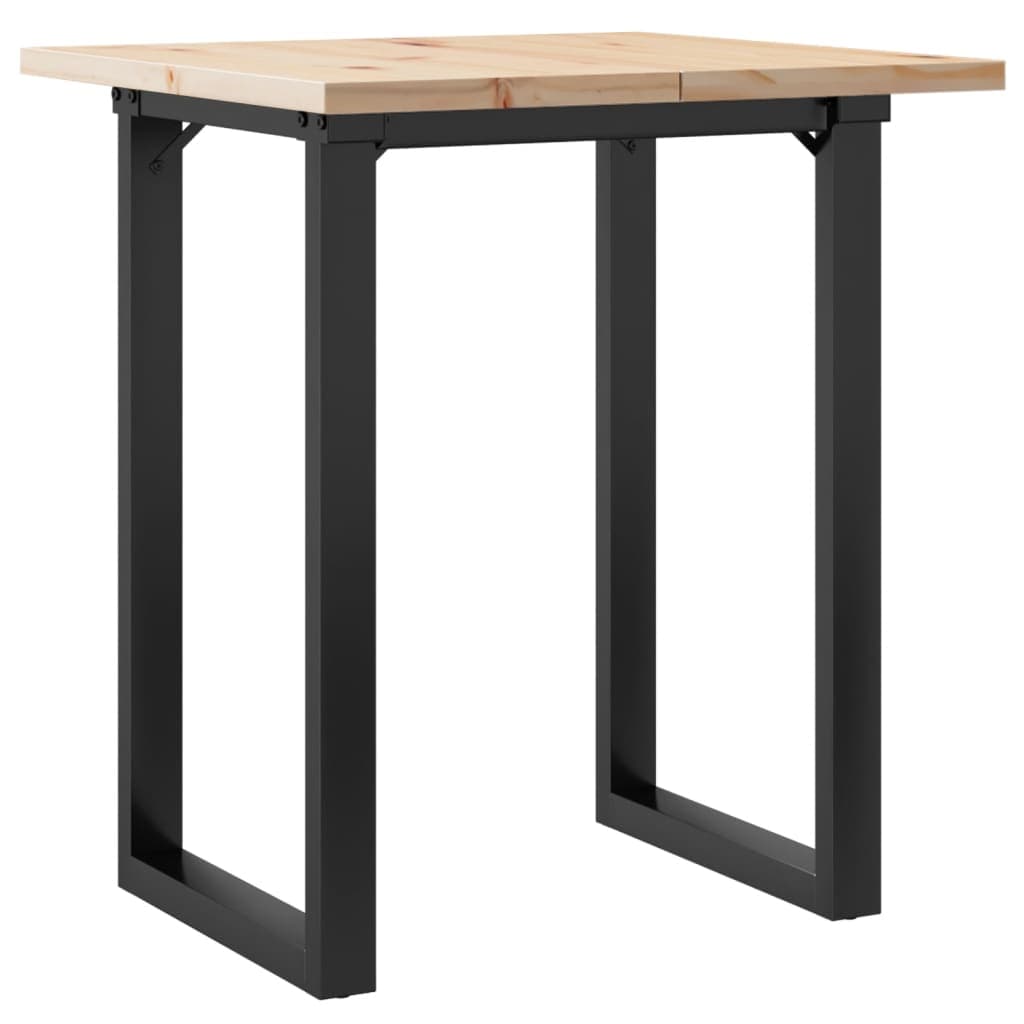 vidaXL Mesa de Jantar Estrutura em o 70x70x75,5 cm Pinho/aço - 886072382