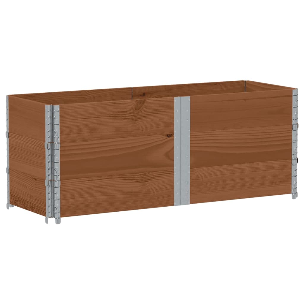 vidaXL Vaso/floreira para Jardim 150x50 cm Pinho Maciço Castanho - 111073023