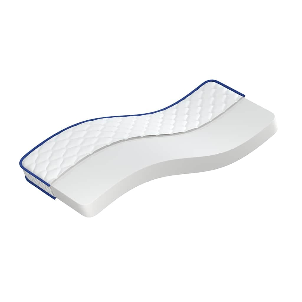 vidaXL Colchão de espuma de memória 80x200x17 cm macio branco