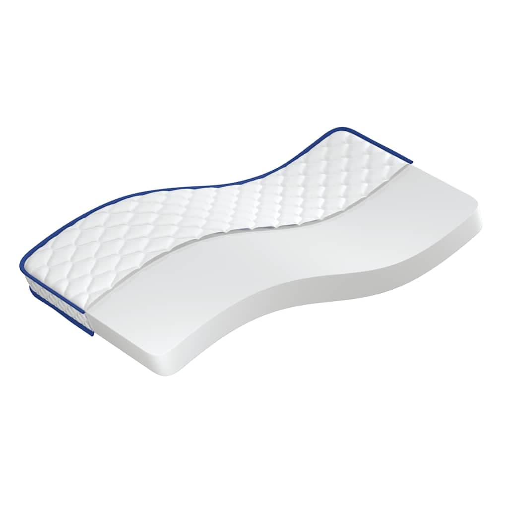 vidaXL Colchão de espuma de memória 90x190x17 cm macio branco