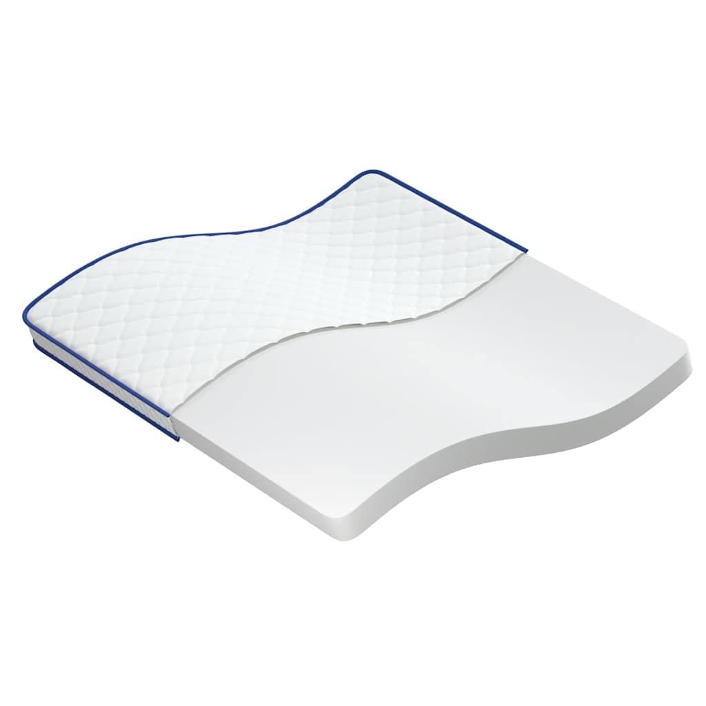 vidaXL Colchão de espuma de memória 200x200x17 cm macio branco