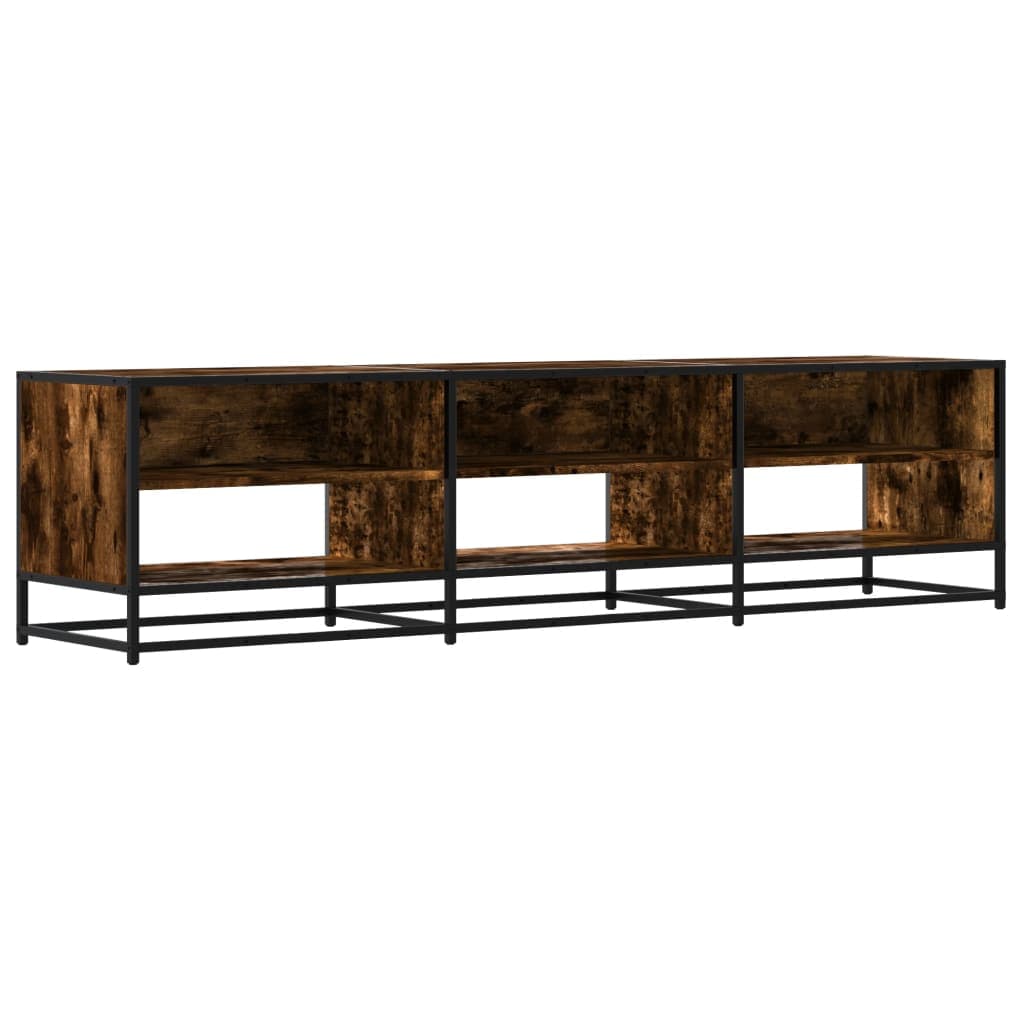 vidaXL Móvel de TV 180x40x46 cm derivados de madeira carvalho fumado
