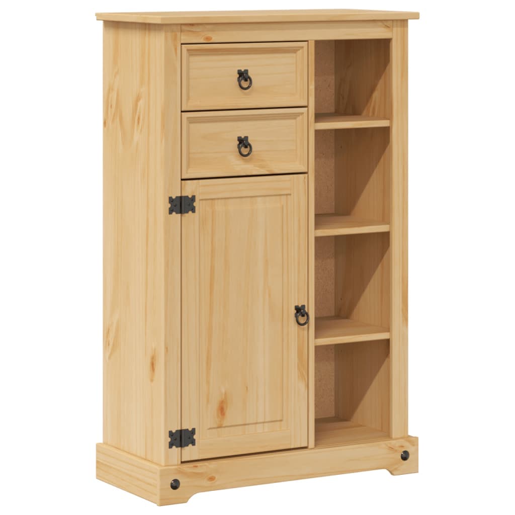 vidaXL Móvel de WC Corona 70x33x110 cm madeira de pinho maciça