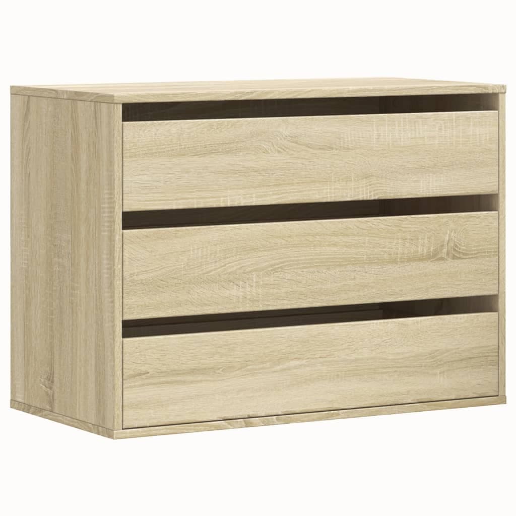 vidaXL Cómoda 80x41x58 cm derivados de madeira carvalho sonoma