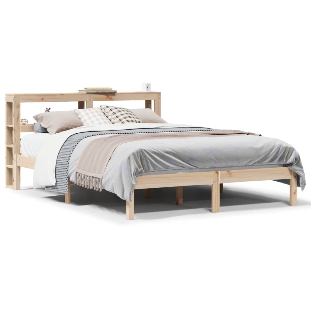 vidaXL Cama sem Colchão 120x200 cm Madeira de Pinho Maciça - 8721102969768