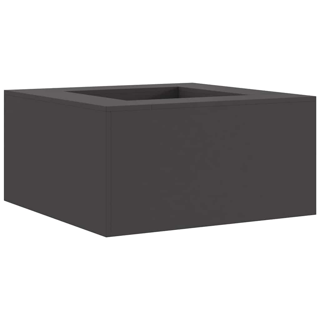 vidaXL Fire Pit Preto 80 x 80 x 40 cm Aço