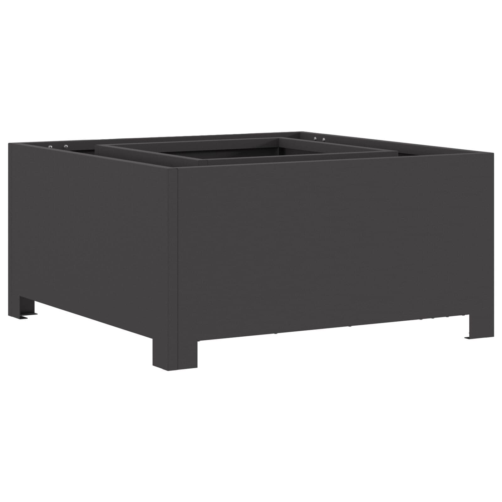 vidaXL Fire Pit Preto 60 x 60 x 30 cm Aço