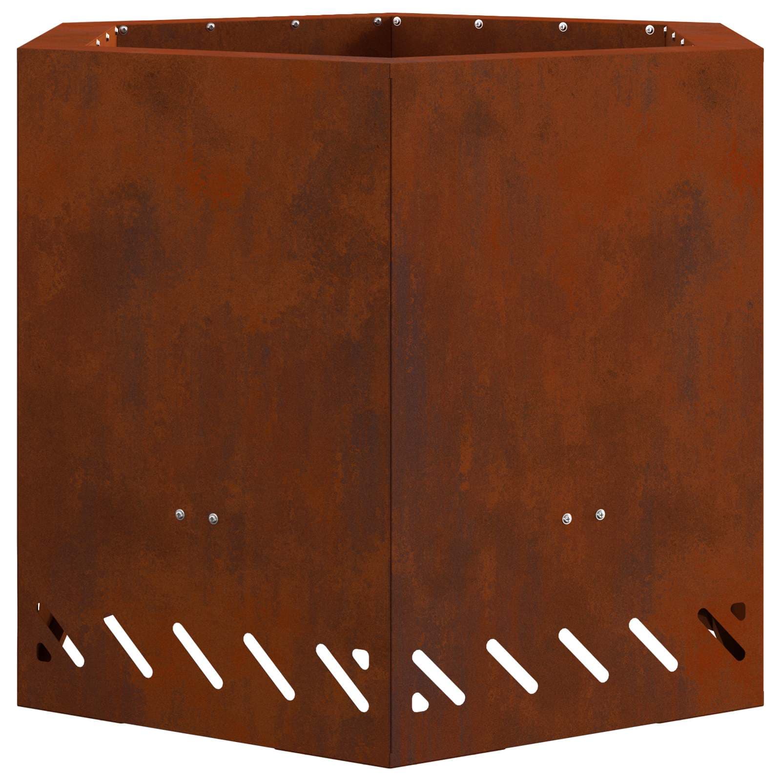 vidaXL Fogueira Sem Fumaça Castanho 58 x 58 x 51 cm