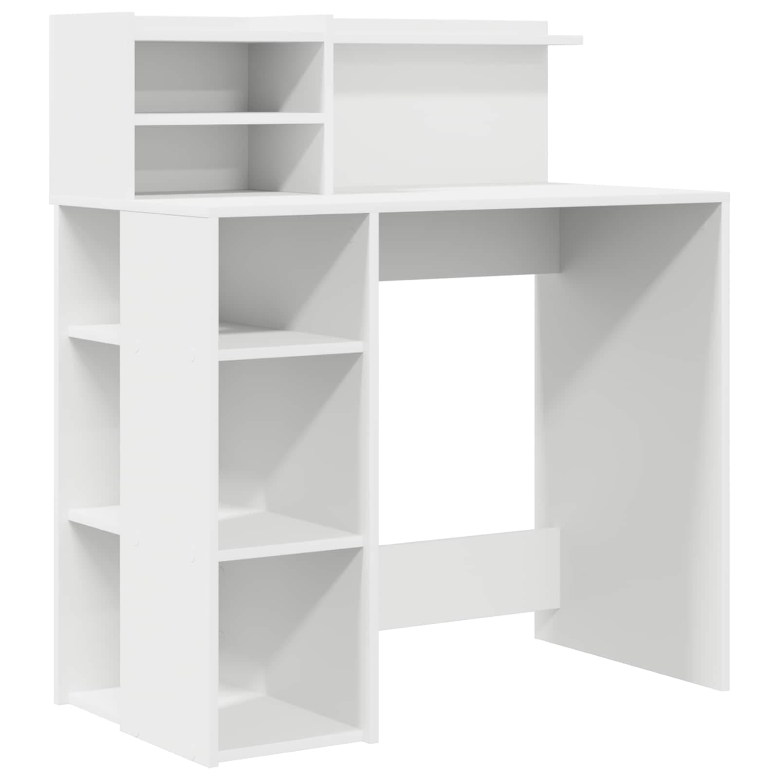 vidaXL Mesa Branco 90 x 48 x 101,5 cm Madeira processada