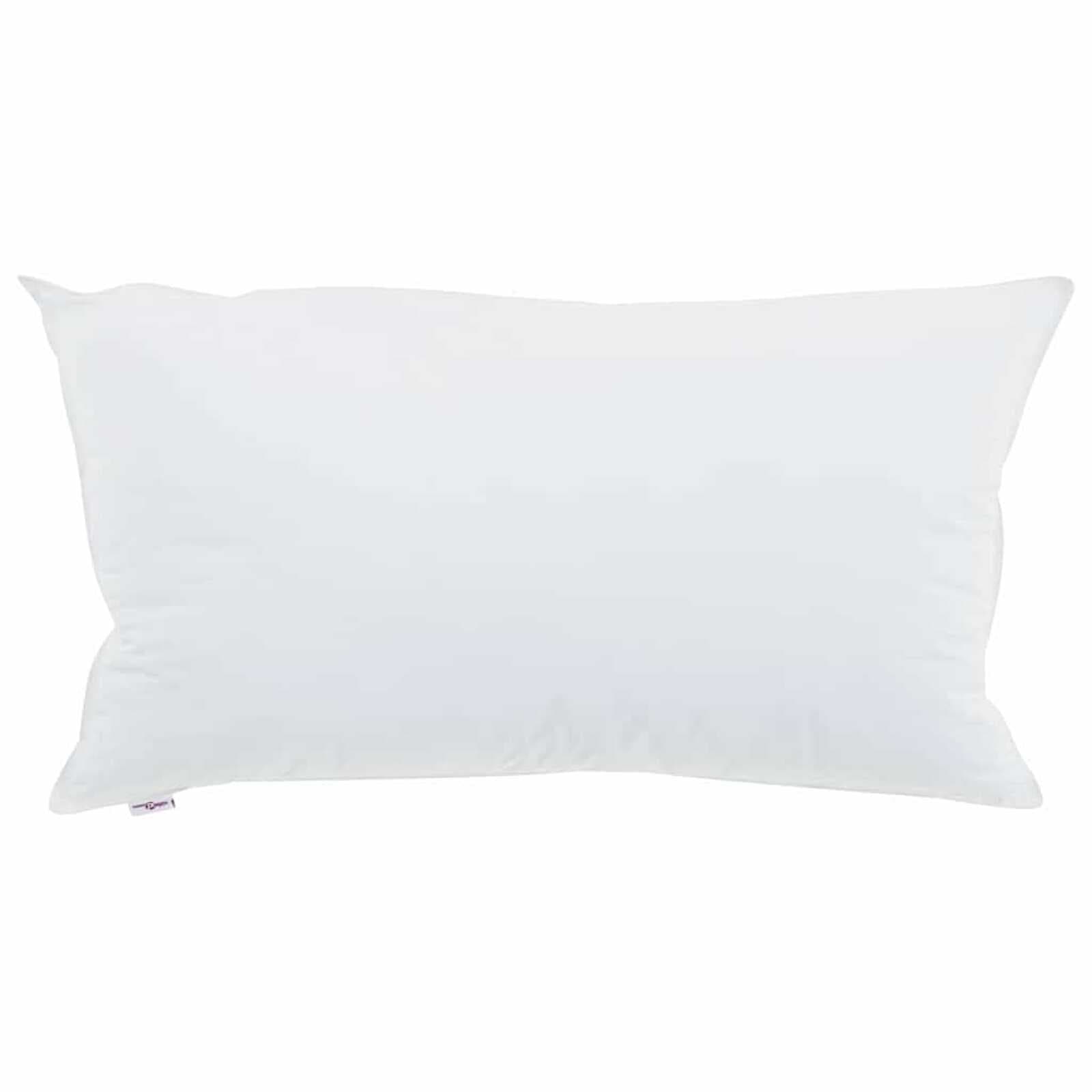 vidaXL Almofada com travesseiro Branco 40 x 80 cm Algodão
