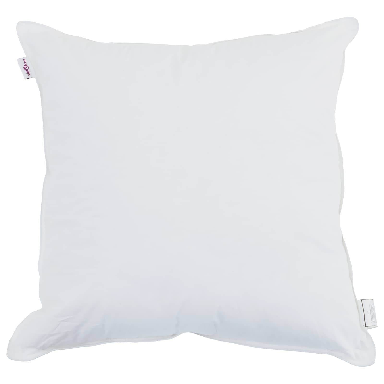 vidaXL Almofada com travesseiro 2 pcs Branco 40 x 40 cm Algodão