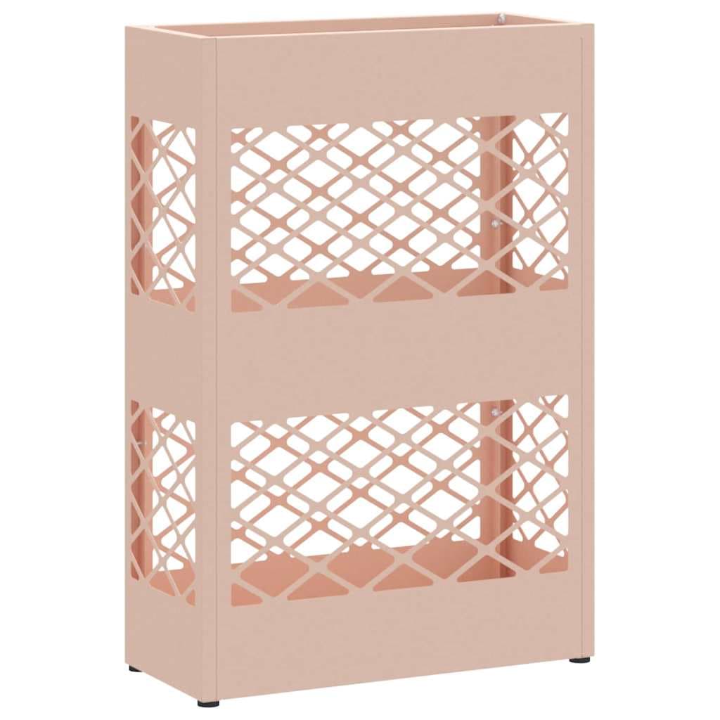 vidaXL Suporte de Guarda-Sol Rosa 28 x 12 x 41 cm Aço