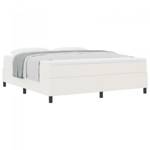 vidaXL Cama Box Spring com Colchão Câmur Super King em Tecido de Cotelê - 1041244386