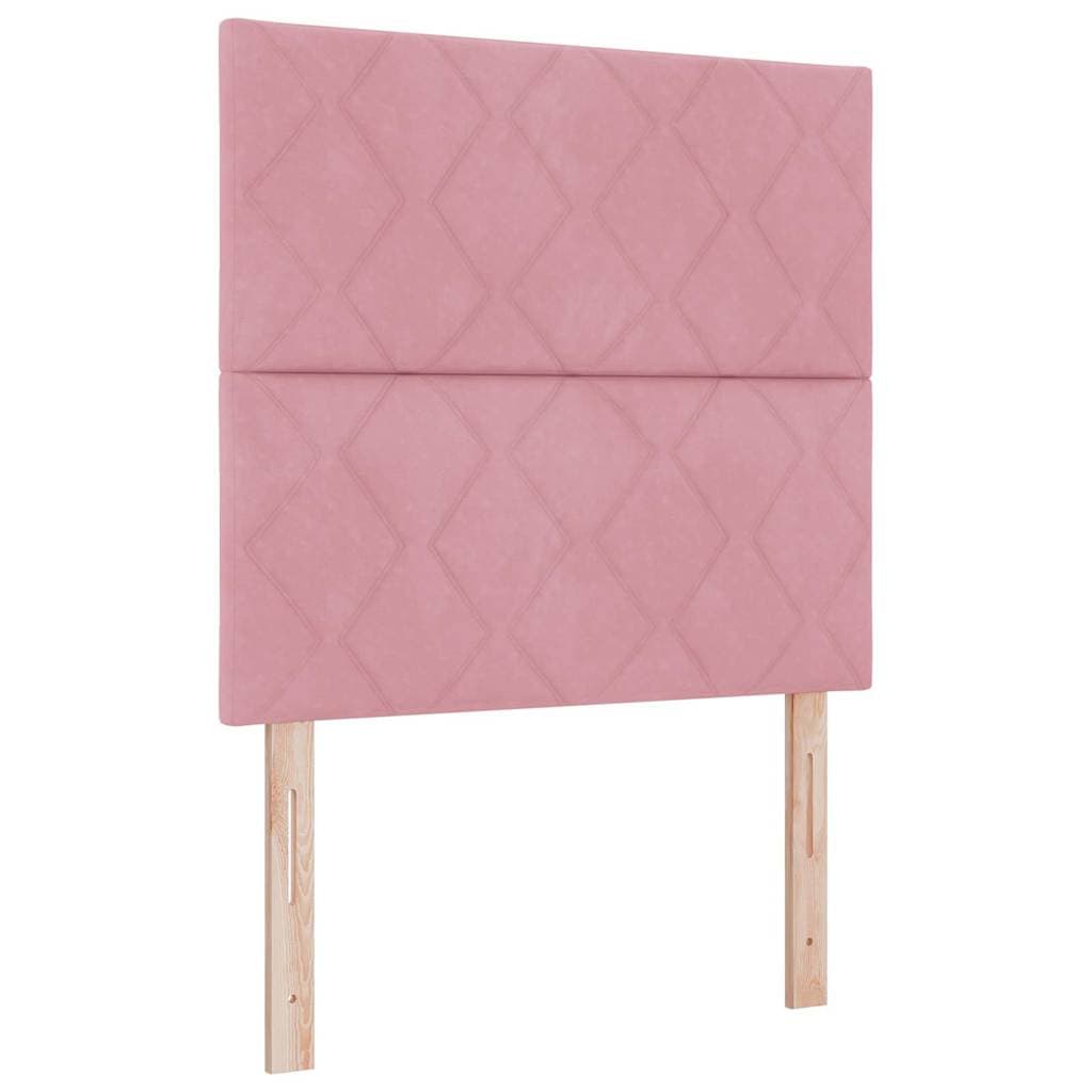 vidaXL Cabeceira Rosa 90 cm Veludo