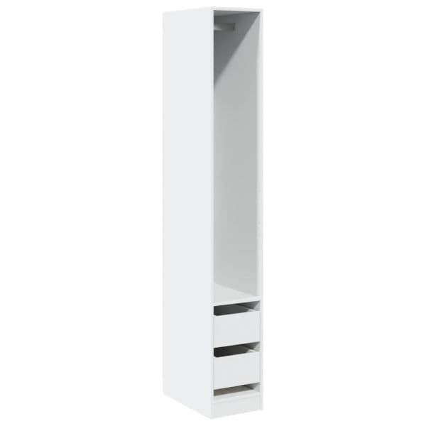 vidaXL Roupeiro 30x50x200 cm Derivados de Madeira Branco - 1755124217