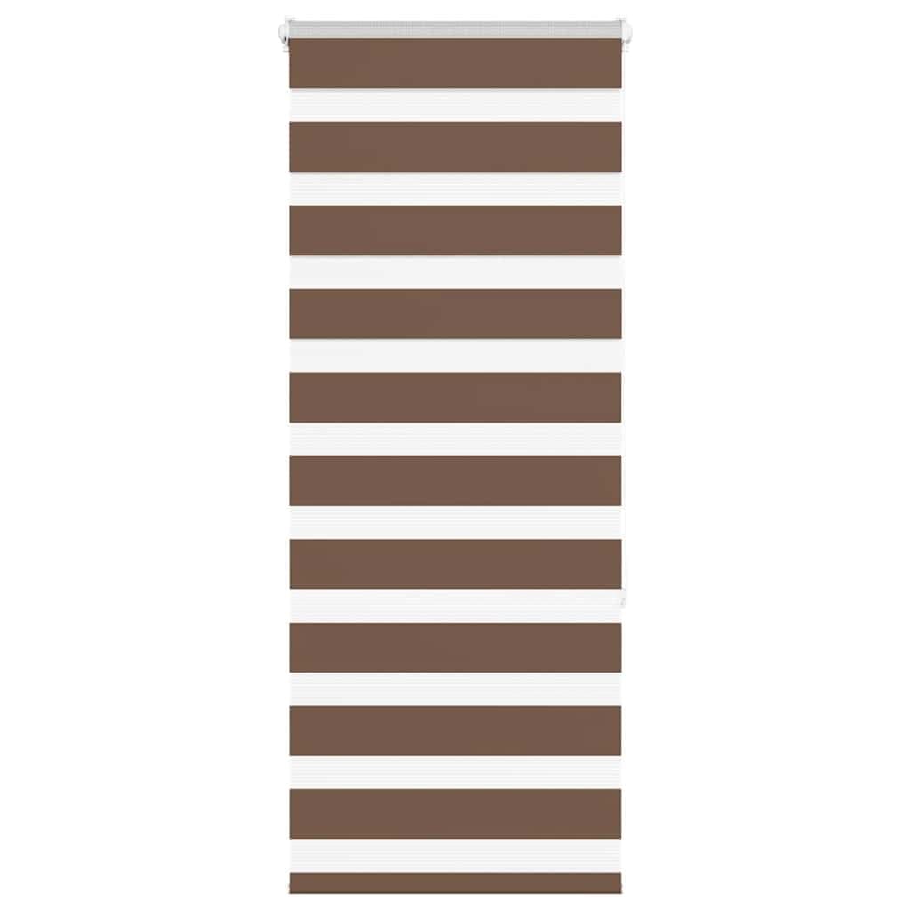 vidaXL Cortina de zebra 65x150 cm largura do tecido 60,9 cm poliéster