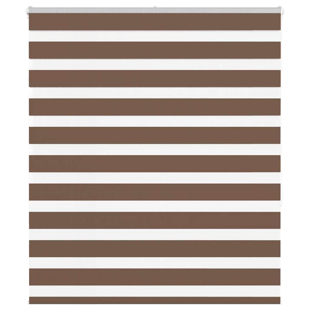 vidaXL Cortina de zebra 125x150 cm largura do tecido 120,9cm poliéster