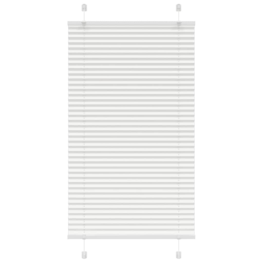 vidaXL Branco Plissada Cega 70x100 cm Largura Tecido 69,4 cm Poliéster