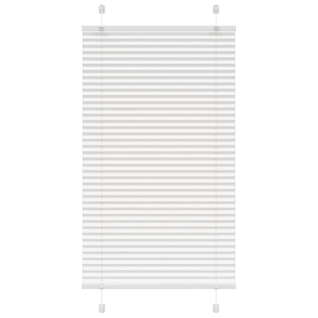 vidaXL Branco Plissada Cega 70x150 cm Largura Tecido 69,4 cm Poliéster