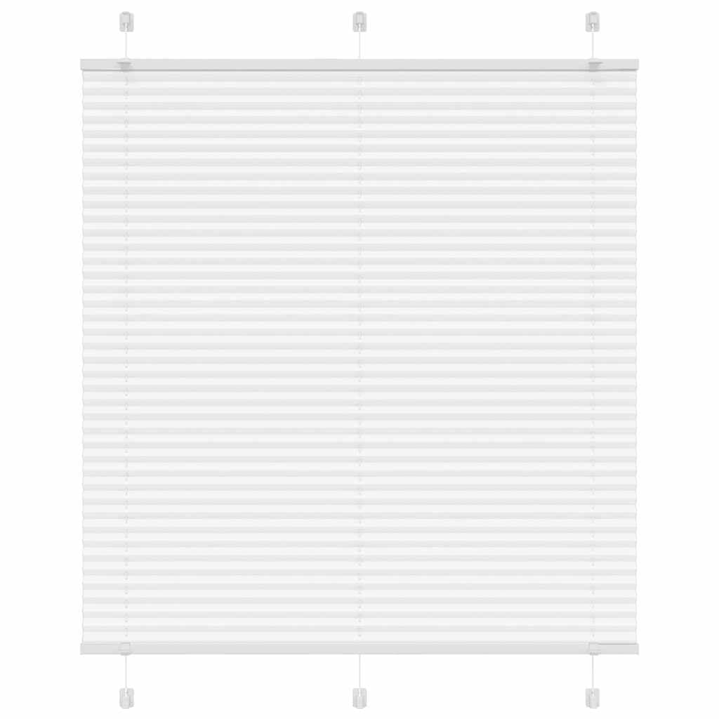 vidaXL Branco Plissada Cega 120x150cm Largura Tecido 119,4cm Poliéster