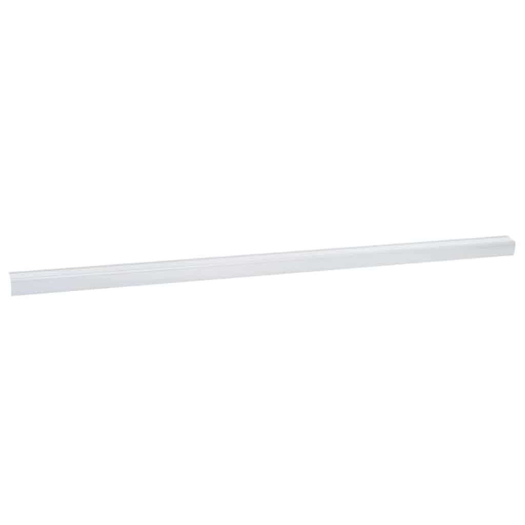 vidaXL Perfis para degraus 10 pcs Prateado 67 x 3 x 2 cm Alumínio