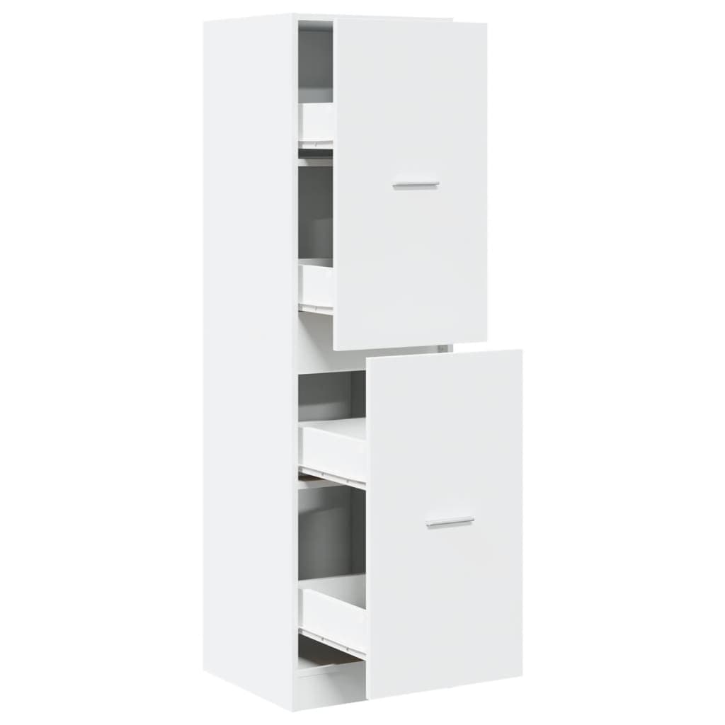 vidaXL Armário boticário 40x41x144,5 cm derivados de madeira branco