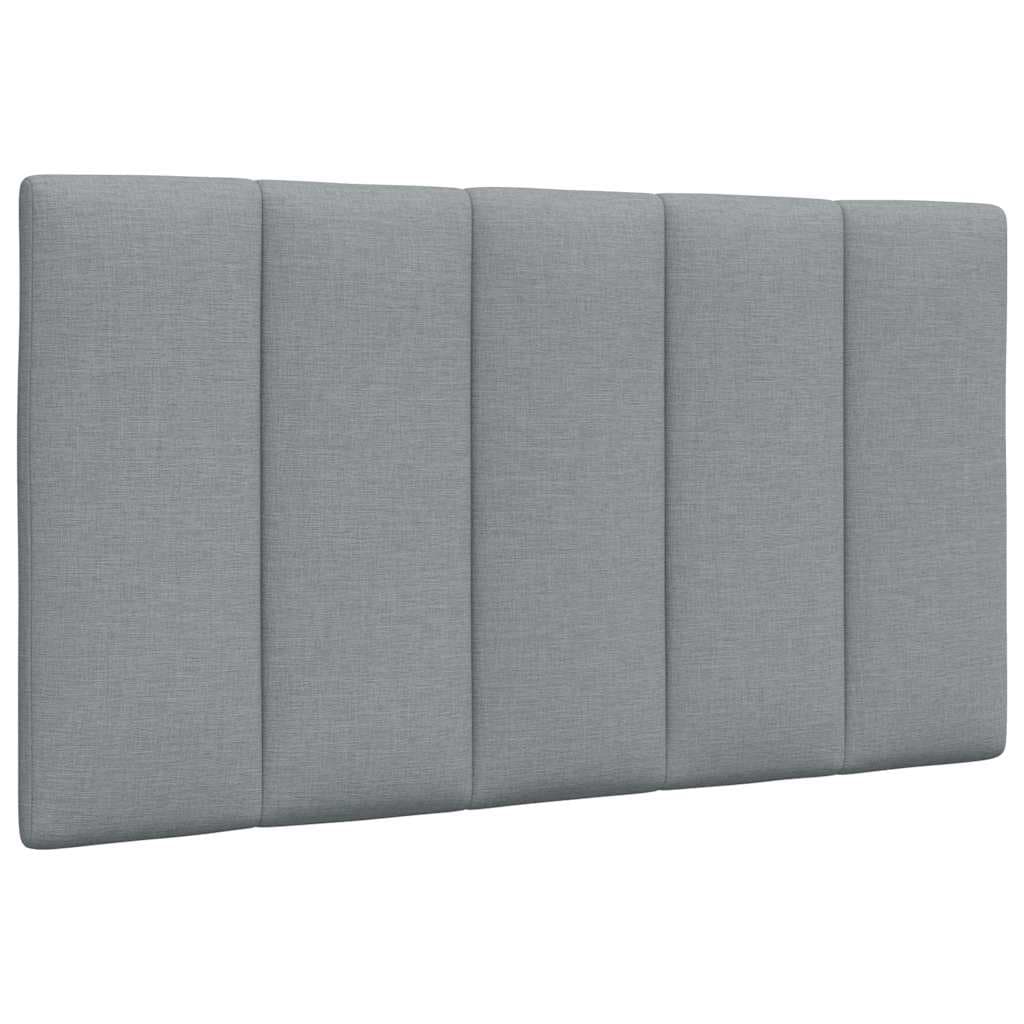 vidaXL Almofadão de Cabeceira 90 cm Tecido Cinzento-claro - 1560805425