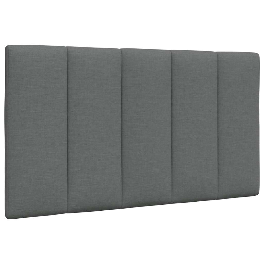 vidaXL Almofadão de Cabeceira 90 cm Tecido Cinzento-escuro - 705638567