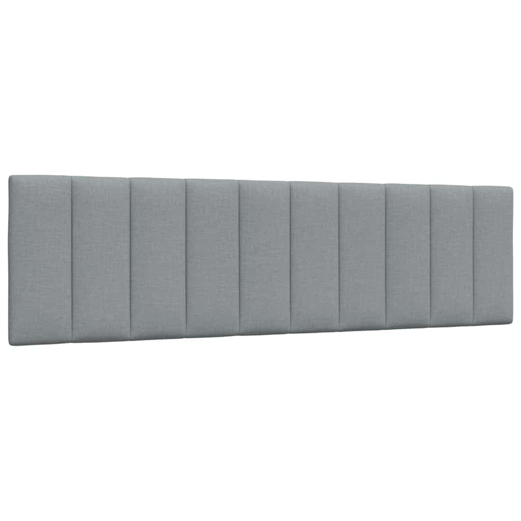 vidaXL Almofadão de cabeceira Hanko 180 cm tecido cinzento-claro