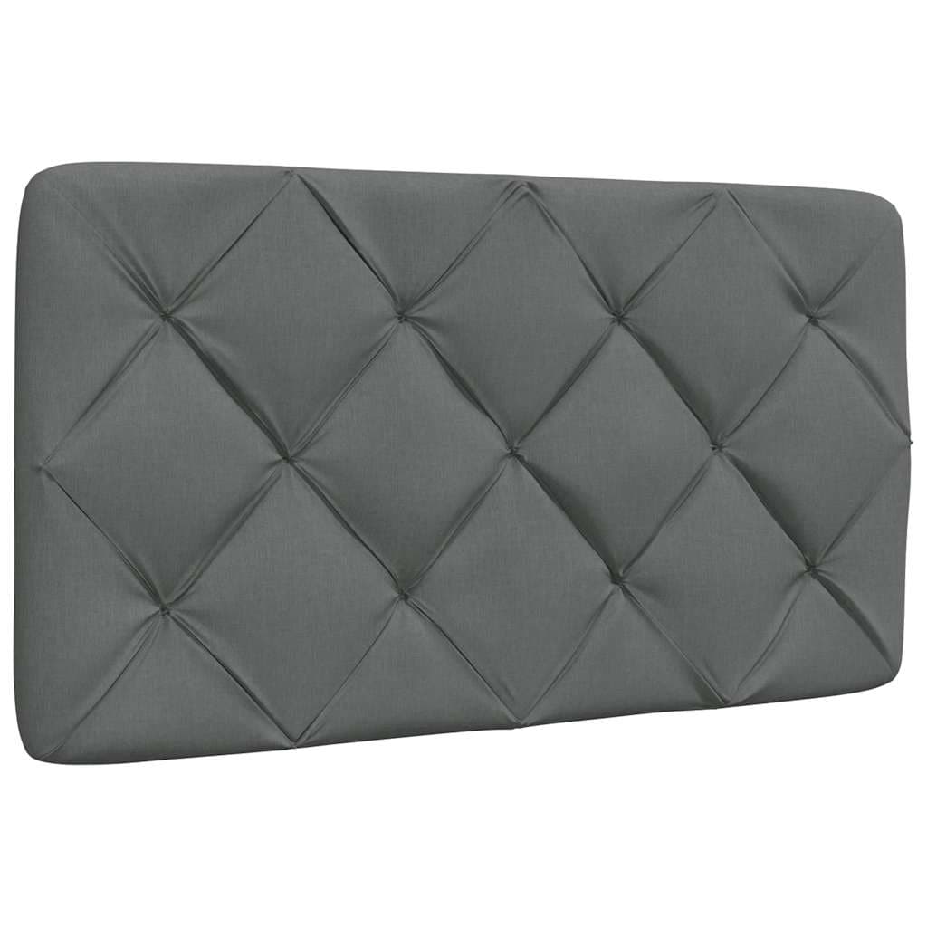 vidaXL Almofadão de Cabeceira 90 cm Tecido Cinzento-escuro - 2138351604