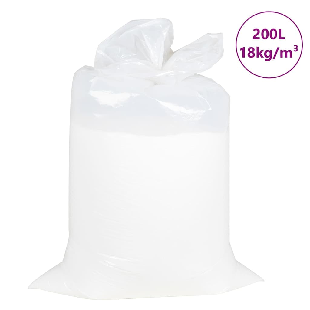 vidaXL Enchimento de pufe EPS 200 L branco 18 kg/m³