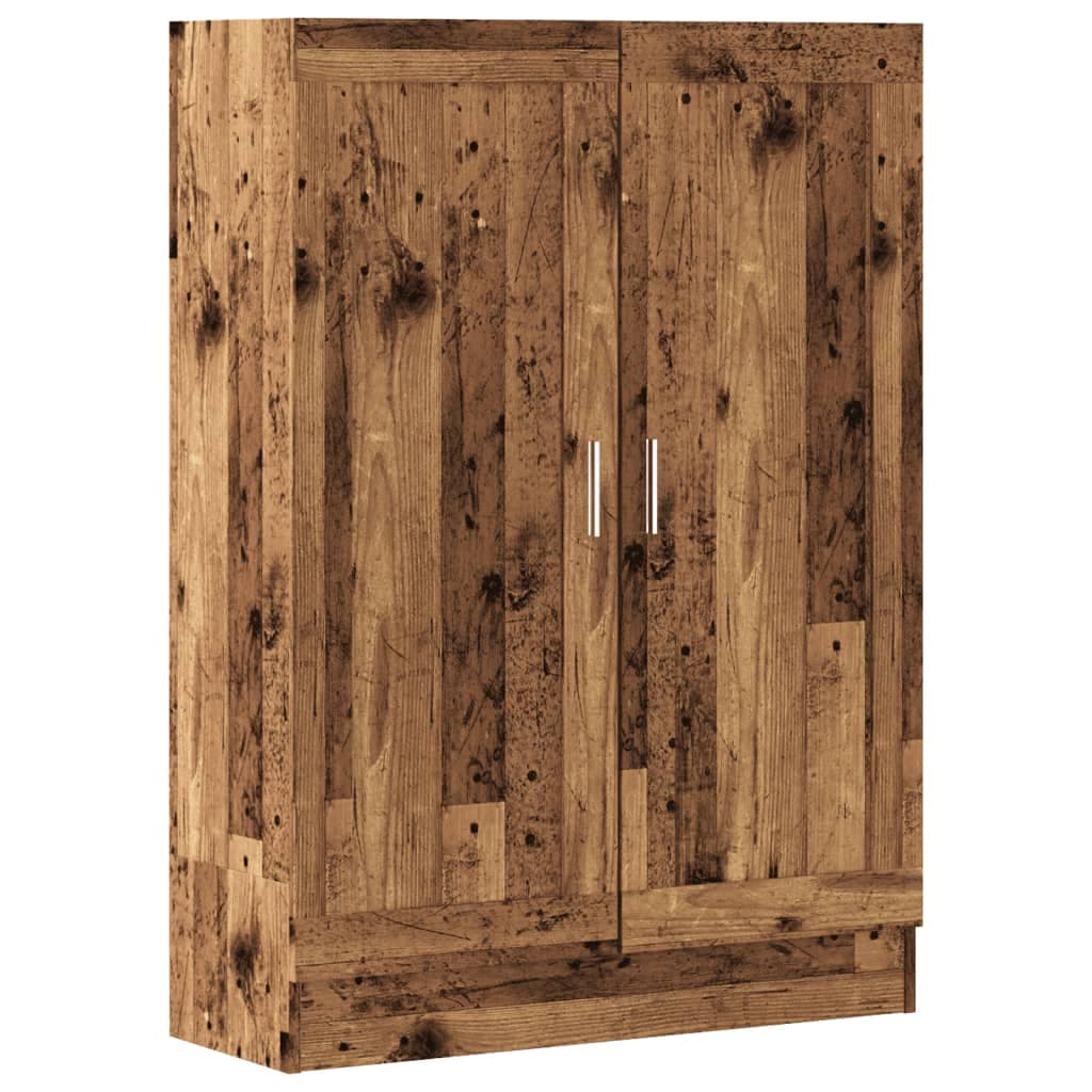 vidaXL Estante 82,5x30,5x115 cm Derivados de Madeira Madeira Velha - 928439690