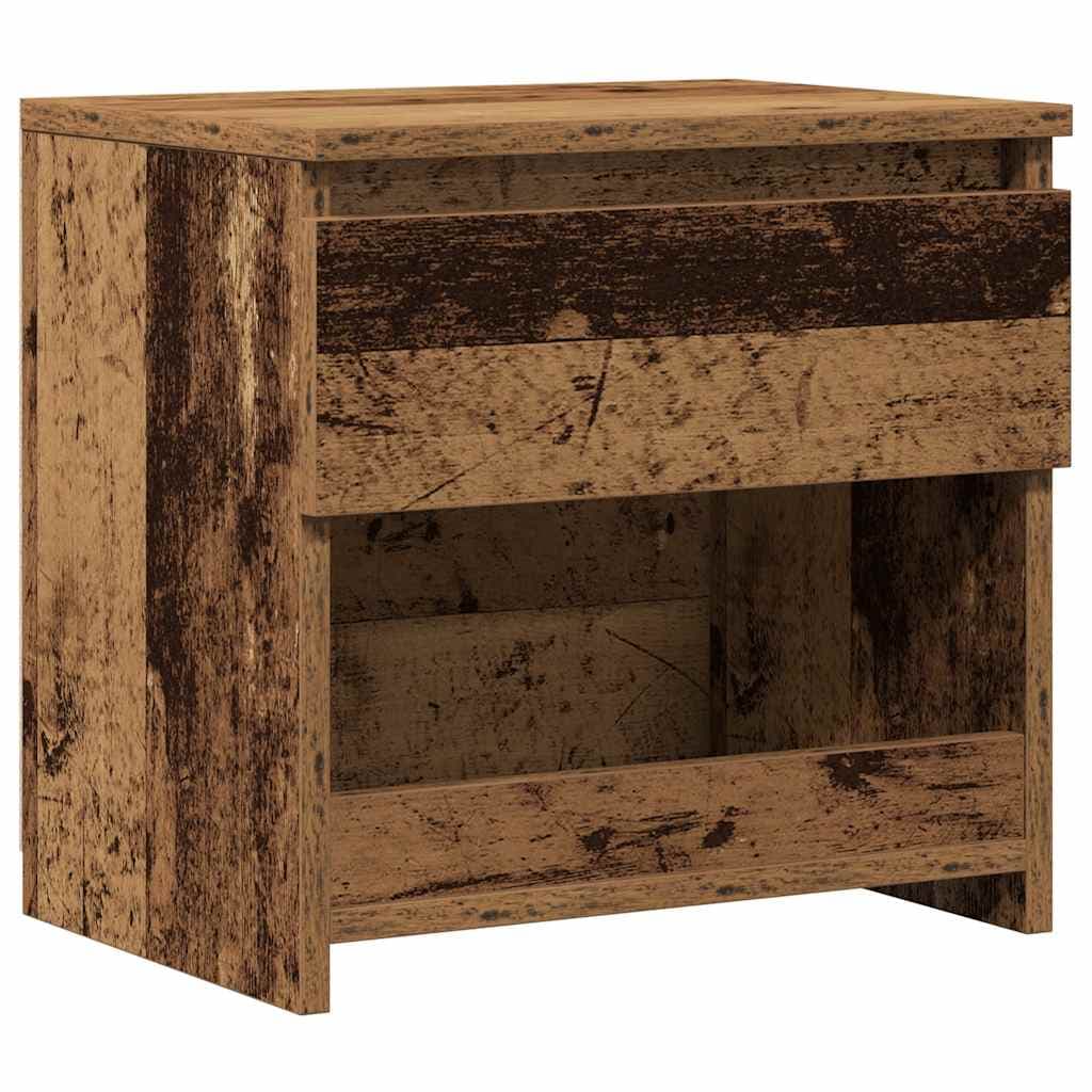 vidaXL Mesa de Cabeceira 40x30x39 cm Derivados Madeira Madeira Velha - 2991191906