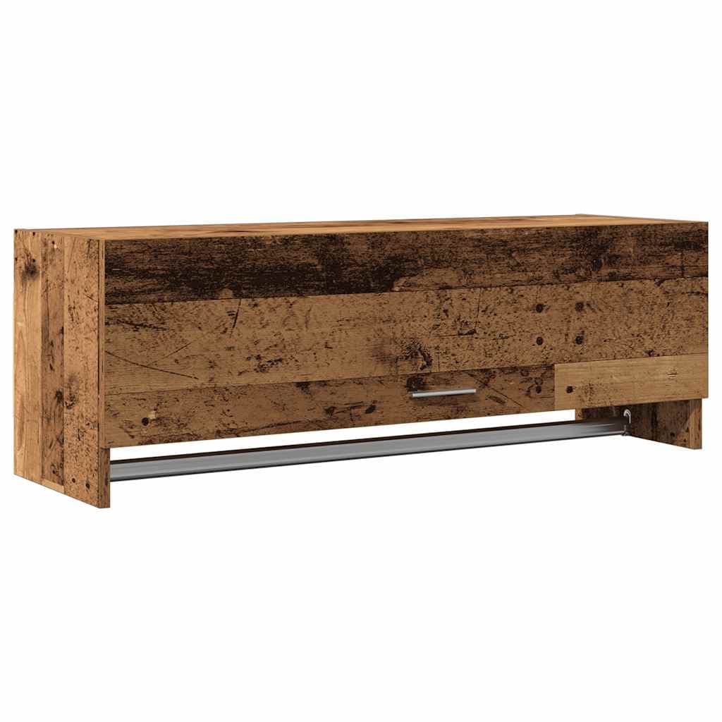 vidaXL Armário madeira velha 100x32,5x35 cm madeira trabalhada