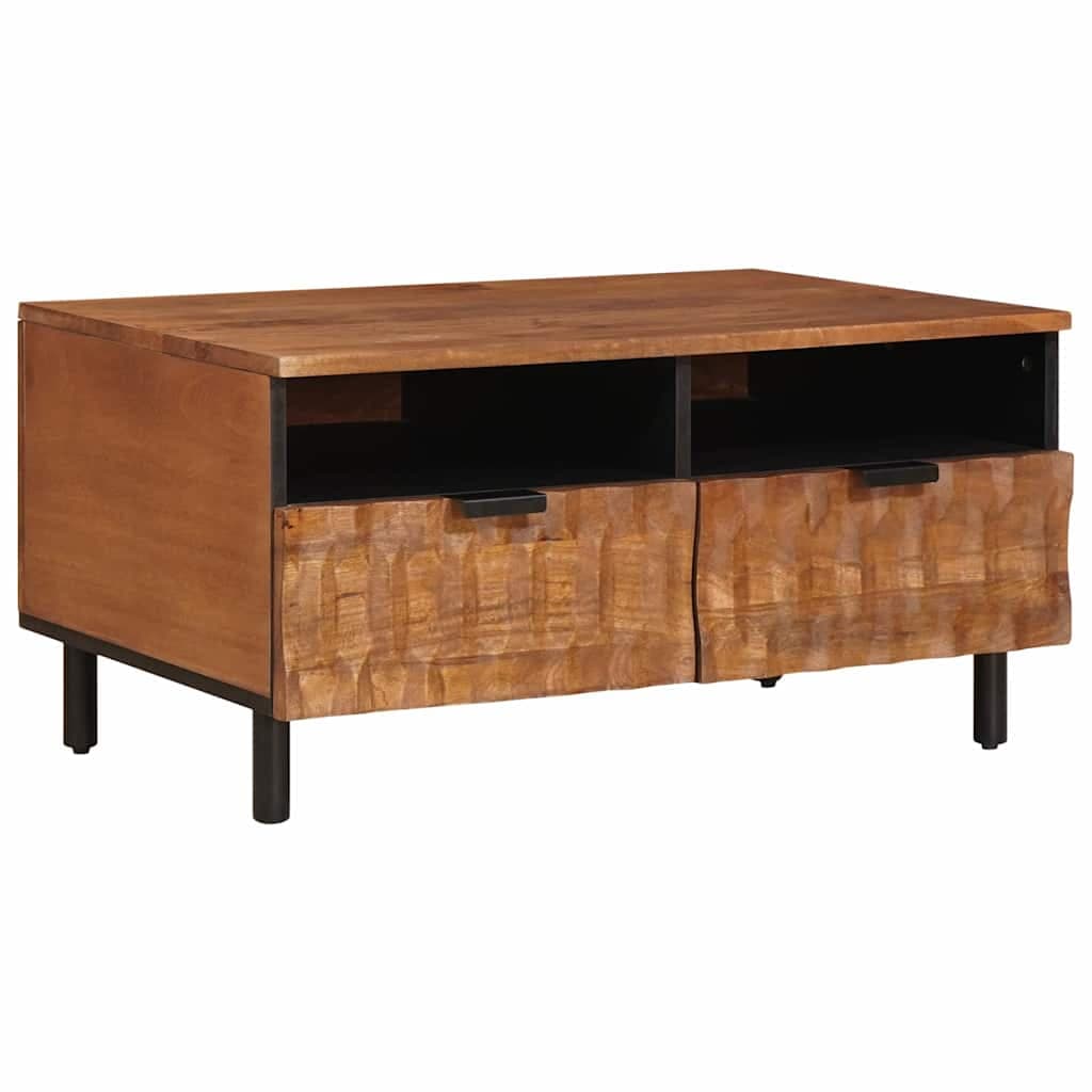vidaXL Mesa de centro Castanho 80 x 54 x 40 cm Madeira de manga maciça