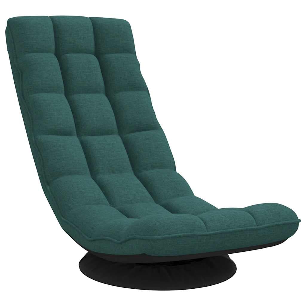 vidaXL Cadeira de Piso Giratória 70x51x79 cm Tecido Verde-escuro - 2550989453