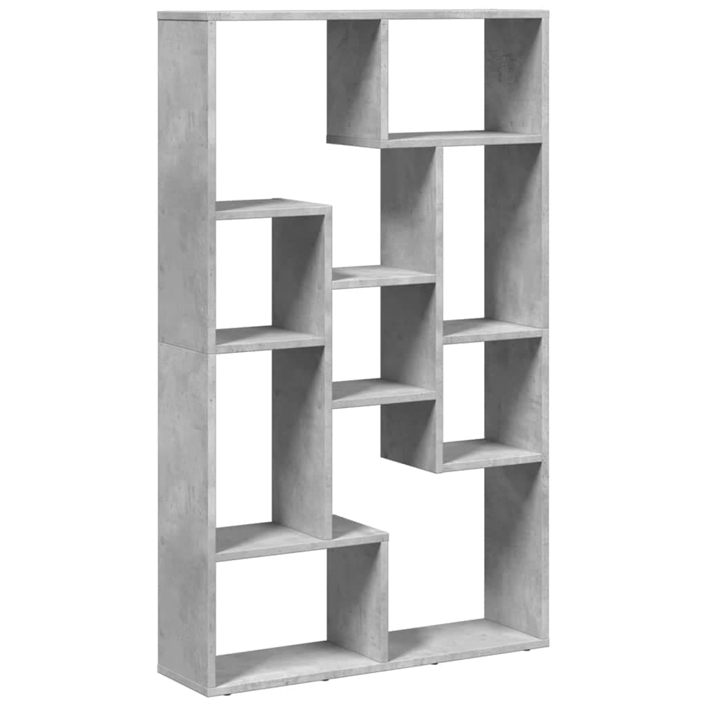 vidaXL Estante 72x20x120 cm Derivados de Madeira Cinzento Cimento - 3113593710