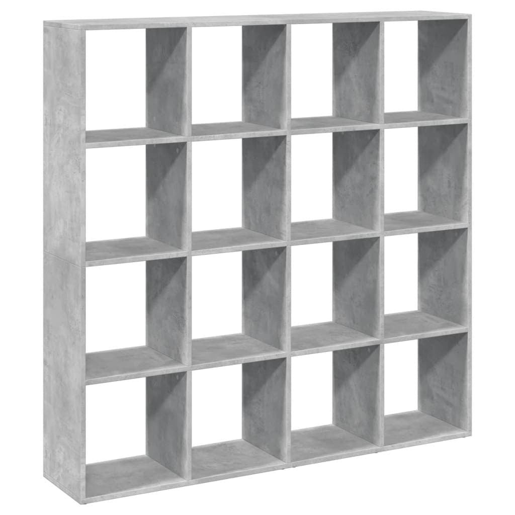 vidaXL Estante 137,5x29x137,5 cm Derivados de Madeira Cinza Cimento - 3571172239