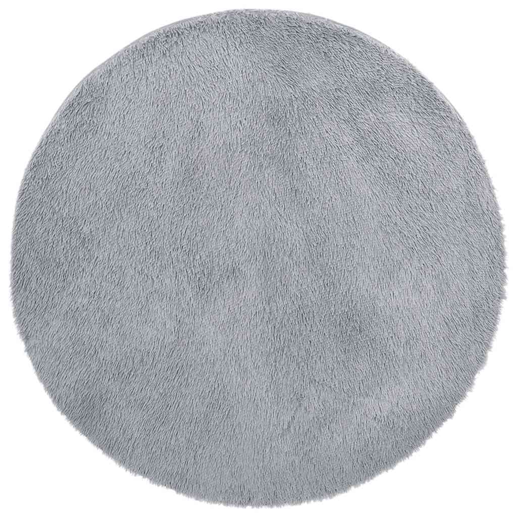 Tapete vidaXL Shaggy de Pelo Alto Navarra 200x200 cm Cinzento-claro - 612141851