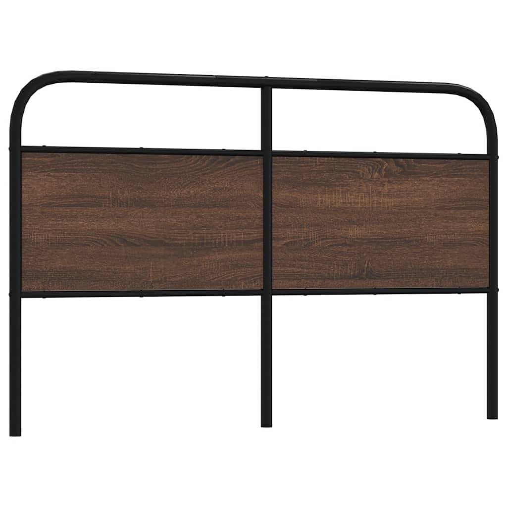 vidaXL Cabeceira de substituição 150cm derivados madeira/aço carvalho castanho